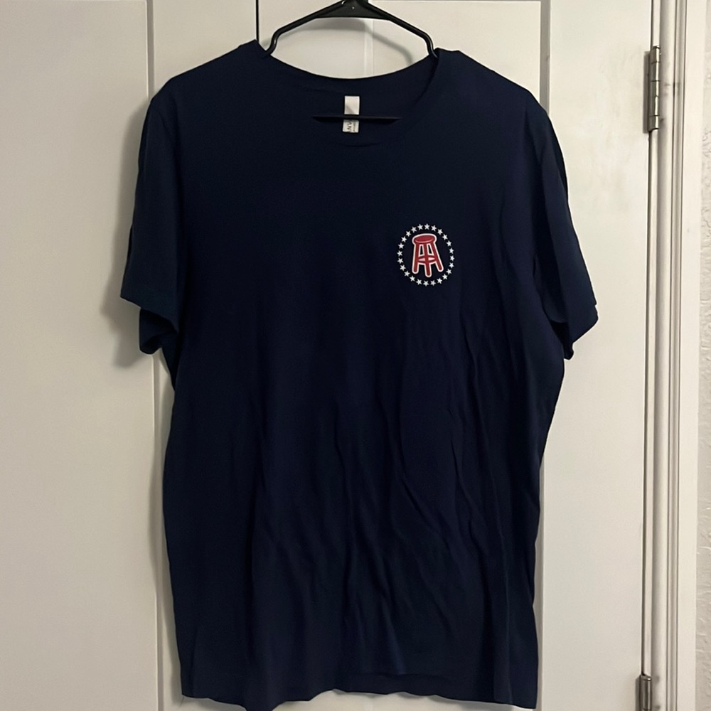 Barstool logo T-shirt. Size Large
